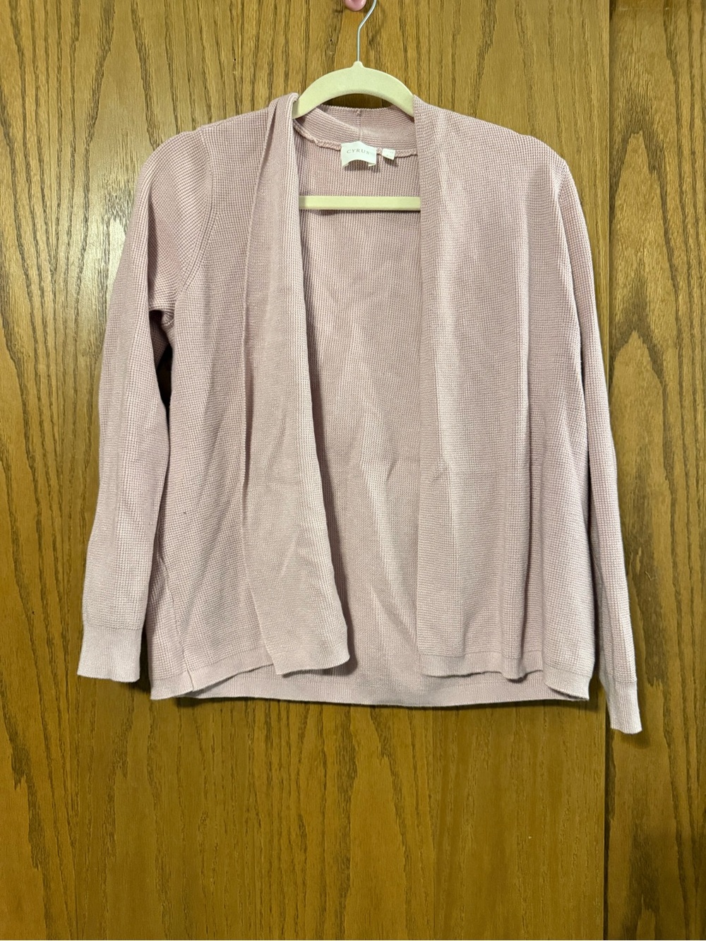 Cyrus Dusty Rose Open-Front Women's Cardigan